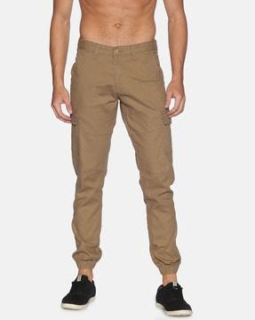 Slim Fit Cargo Pants with Slip Pockets
