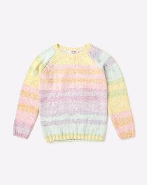 Colourblock Round-Neck Sweater