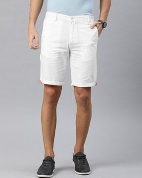 Slim Fit Shorts with Pockets