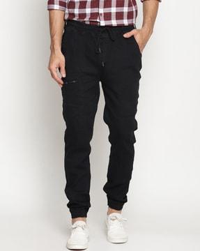 solid-jogger-jeans-with-drawstring