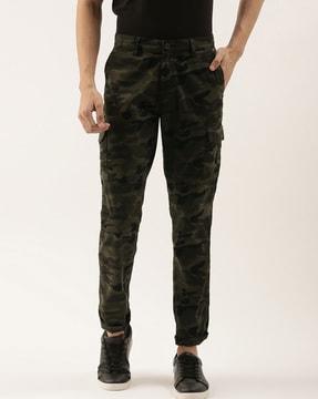 Camouflage Printed Slim Fit Cargo Pants