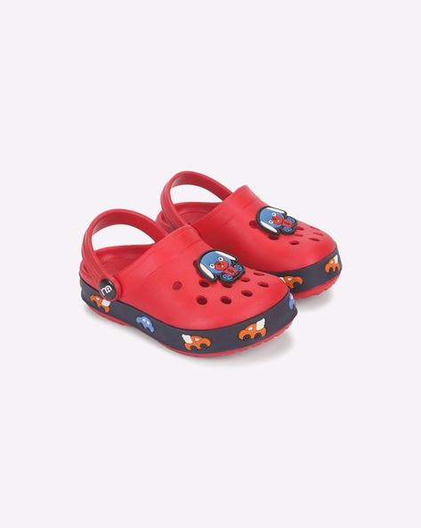 Slingback Clogs with Appliques