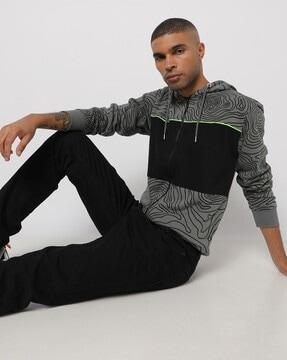 abstract-print-panelled-zip-front-hoodie-with-insert-pockets