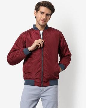 Zip-Front Jacket with Side Pockets