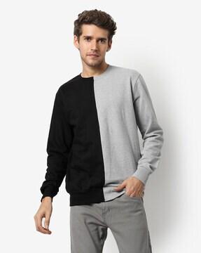 Colourblock Pullover Sweatshirt