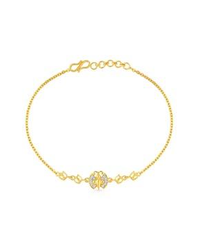 Yellow Gold Bracelet with S-hook Closure