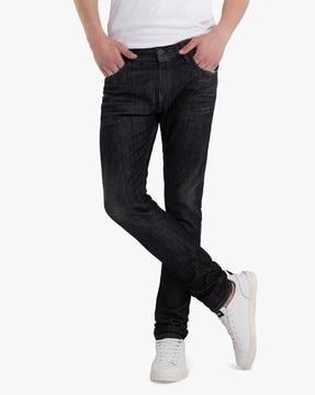 JONDRILL Skinny Fit Aged Eco Raw Black Wash Jeans