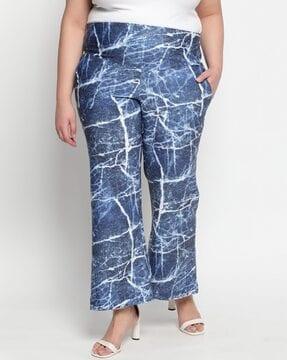 Abstract Straight Fit Jeggings