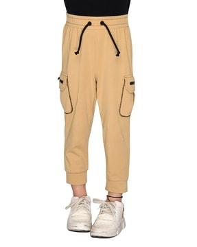 Mid Rise Joggers with Flap Pockets