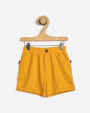Solid Flat-Front Shorts