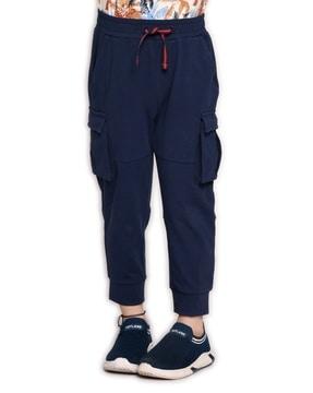 Mid Rise Joggers with Flap Pockets
