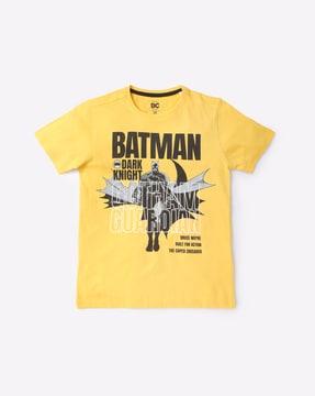 Batman Print Crew-Neck T-shirt