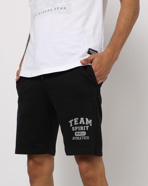 new-core-varsity-logo-print-knit-shorts