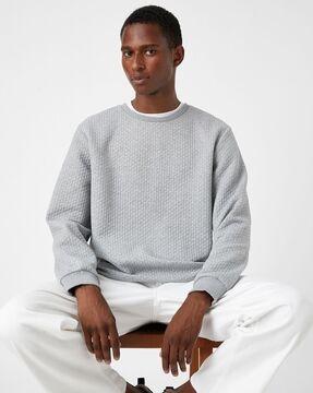 Knitted Crew-Neck Sweatshirt