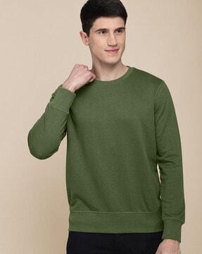 Knitted Crew Neck Sweatshirt