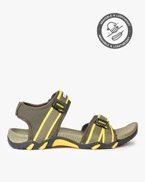 Slip-On Sandals with Velcro Fastening