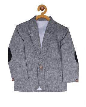 Heathered Blazer with Notched Lapel