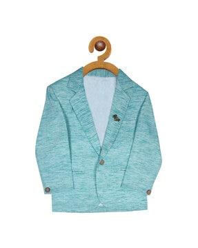 Heathered Blazer with Notched Lapel