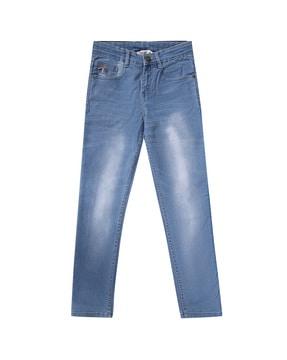 Mid Rise Full Length Jeans