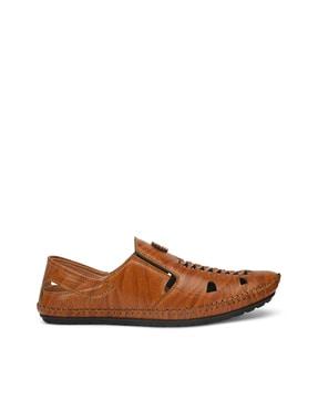 Textured Slip-On Sandals