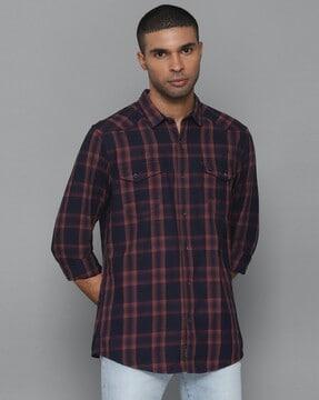 Checked Shirt with Patch Pocket