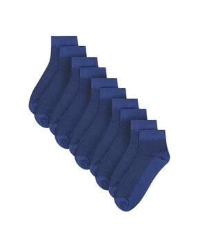 Set of 5 Striped Ankle Length Socks
