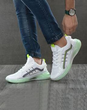 Low-Top Lace-Up Shoes with Overlays