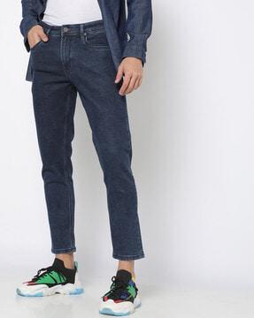 Mid-Rise Slim Tapered Fit Jeans