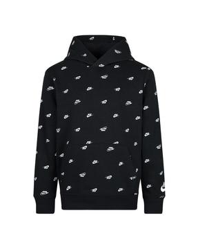 micro-print-hoodie-with-kangaroo-pocket