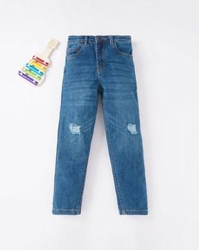 lightly-washed-distressed-jeans