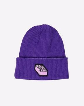 knitted-lego-ribbed-beanie