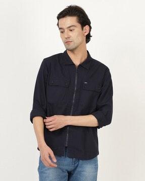 Shirt with Buttoned Flap Pockets