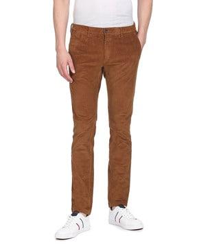 Slim Fit Flat-Front Chinos