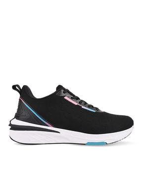 Panelled Lace-Up Running Shoes