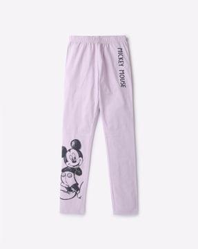 Mickey Mouse Print Pyjamas with Elasticated Waist