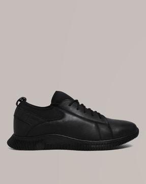 Panelled Lace-Up Shoes