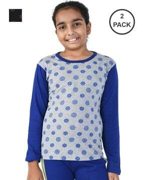 Pack of 2 Printed Round-Neck T-Shirts