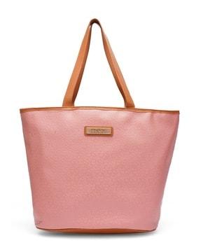 Tote Bag with Brand Metal Accent