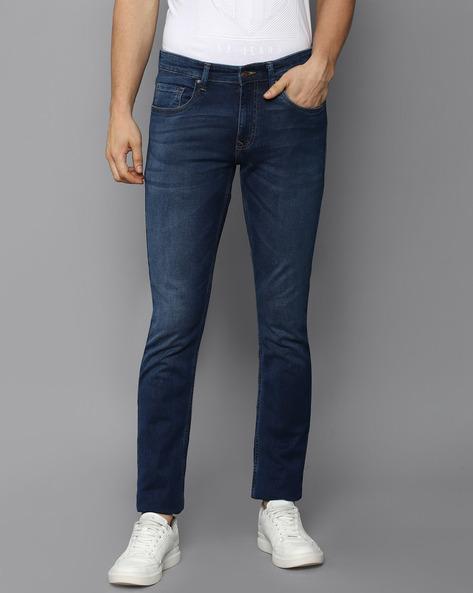 Heavily-Washed Slim Jeans