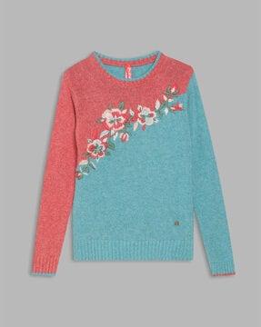 embroidered-colorblock-pullover