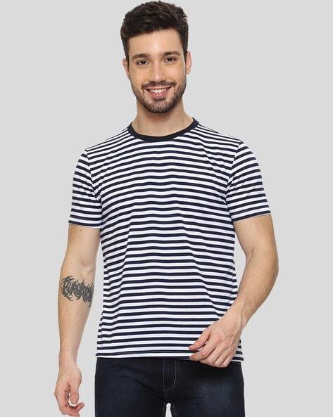 Striped Crew-Neck T-Shirt