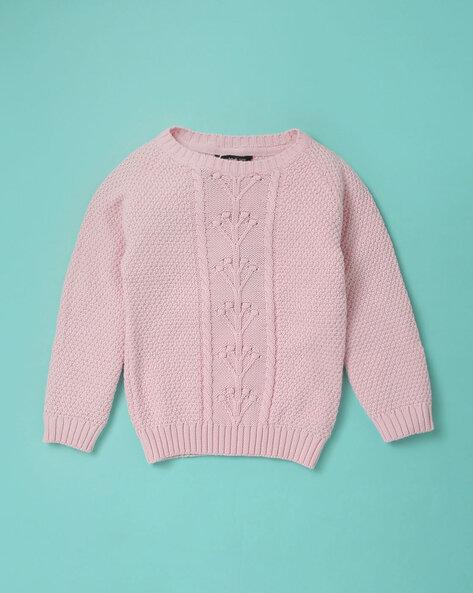 Chunky-Knit Round-Neck Sweater