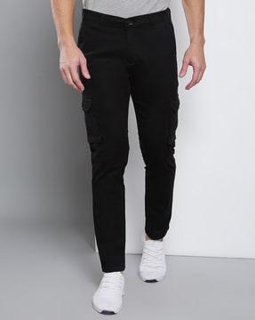 Flat-Front Tapered Fit Cargo Pants