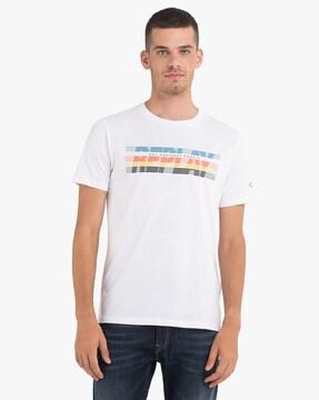 Optical Print Jersey T-Shirt