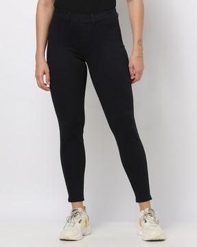 Mid-Rise Skinny Fit Trousers