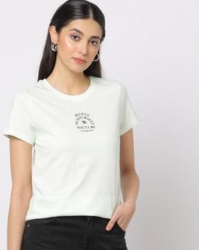 Printed Slim Fit Round-Neck T-Shirt