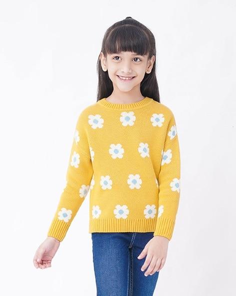 sustainable-floral-knit-round-neck-sweater