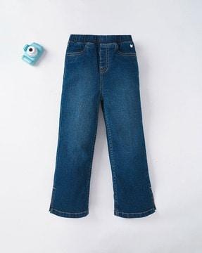Sustainable Mid-Wash Straight Fit Jeans