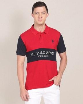 Colour Block Polo T-Shirt