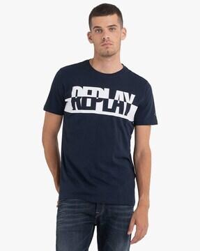 Brand Print Crew-Neck Jersey T-Shirt